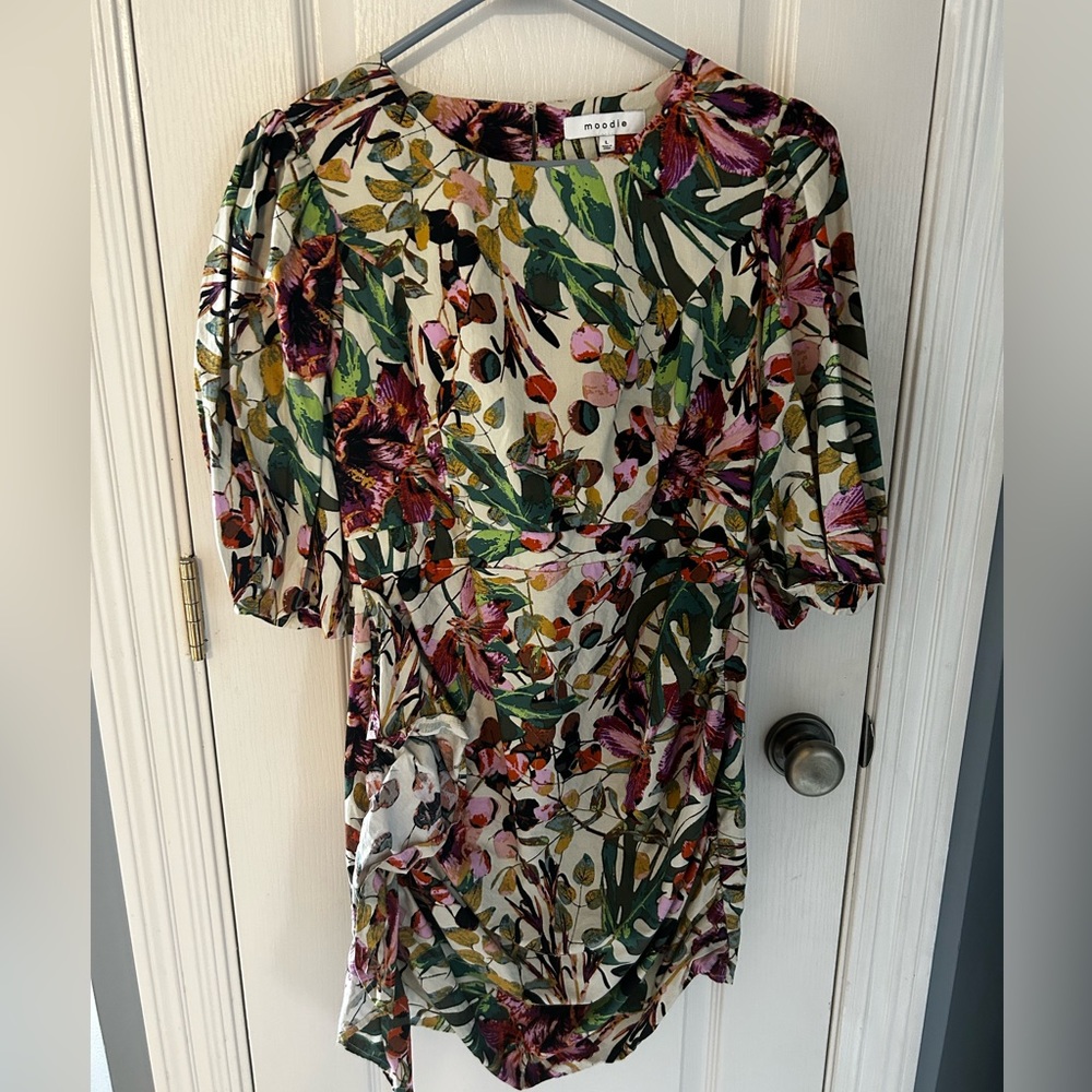 Floral Bell-Sleeve Dress